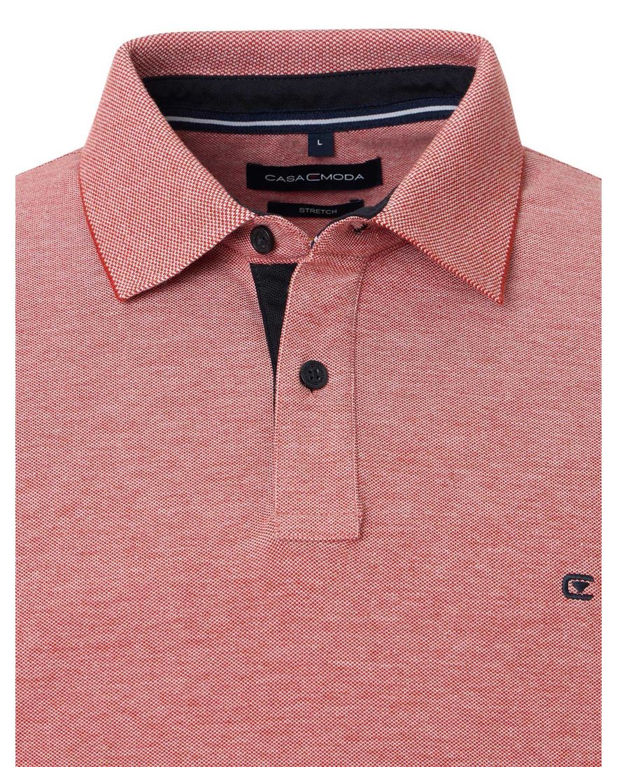 Casa Moda polo oranje gemeleerd