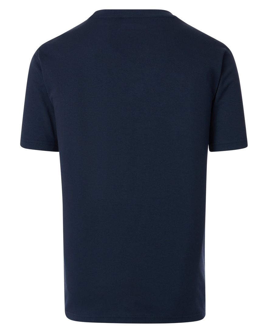 Casa Moda t-shirt donkerblauw wijde fit katoen