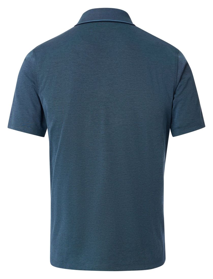 poloshirt korte mouw Casa Moda donkerblauw wijde fit