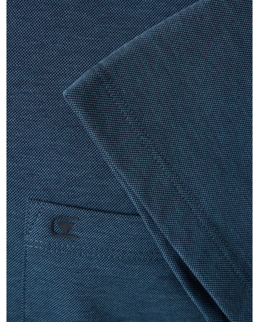 Casa Moda poloshirt korte mouw effen donkerblauw