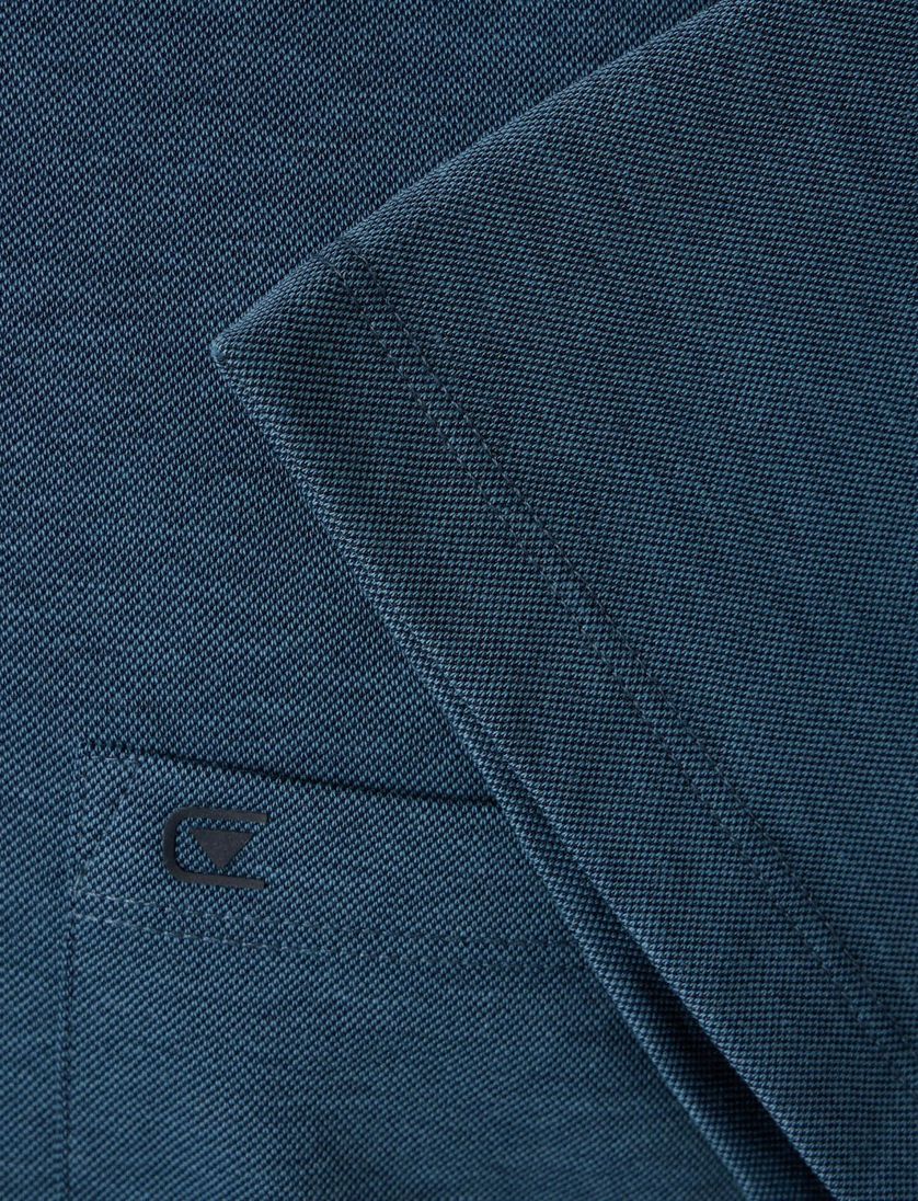 poloshirt korte mouw Casa Moda donkerblauw wijde fit