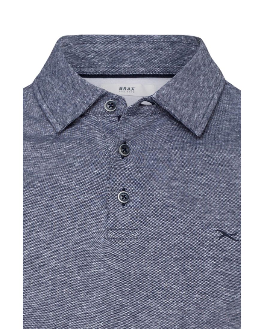 Blauwe polo Brax print