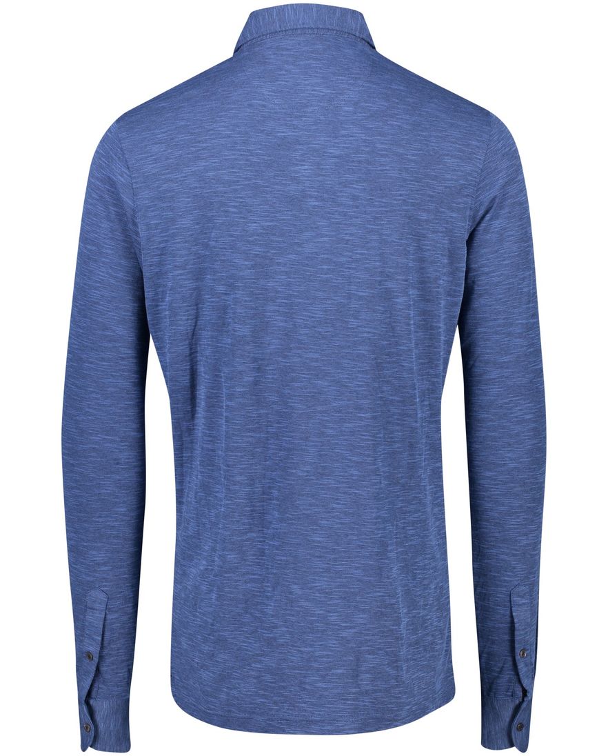 Extra lange mouwen polo Portofino blauw