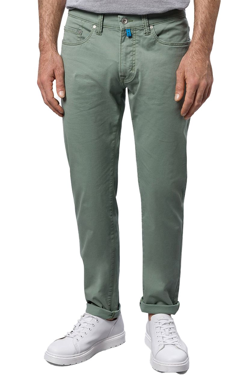 5-pocket Pierre Cardin groen effen