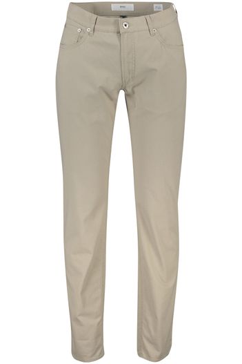 Brax Brax pantalon Chuck Modern Fit beige effen katoen