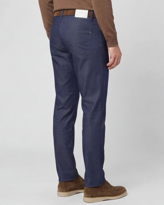 katoenen broek Brax blauw effen katoen