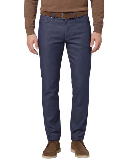 katoenen broek Brax blauw effen katoen