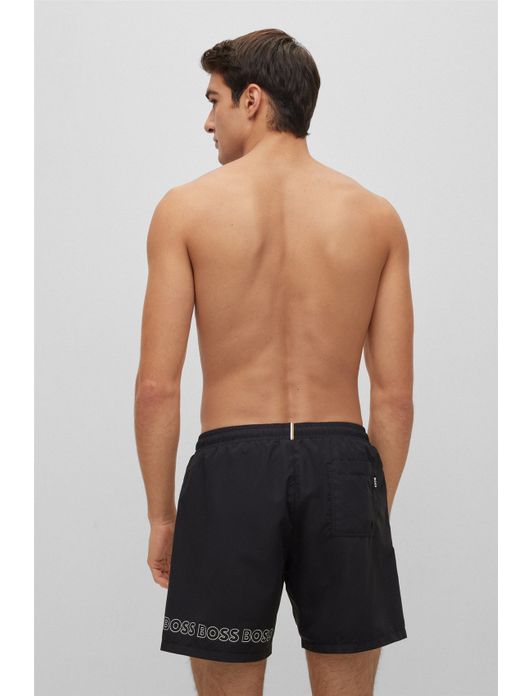 zwembroek Hugo Boss zwart effen