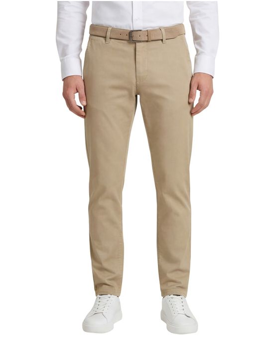 katoenen broek Hugo Boss beige effen katoen