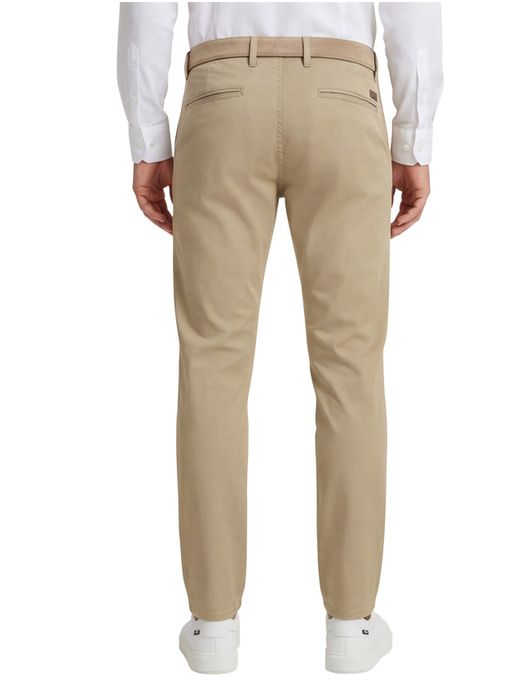 katoenen broek Hugo Boss beige effen katoen