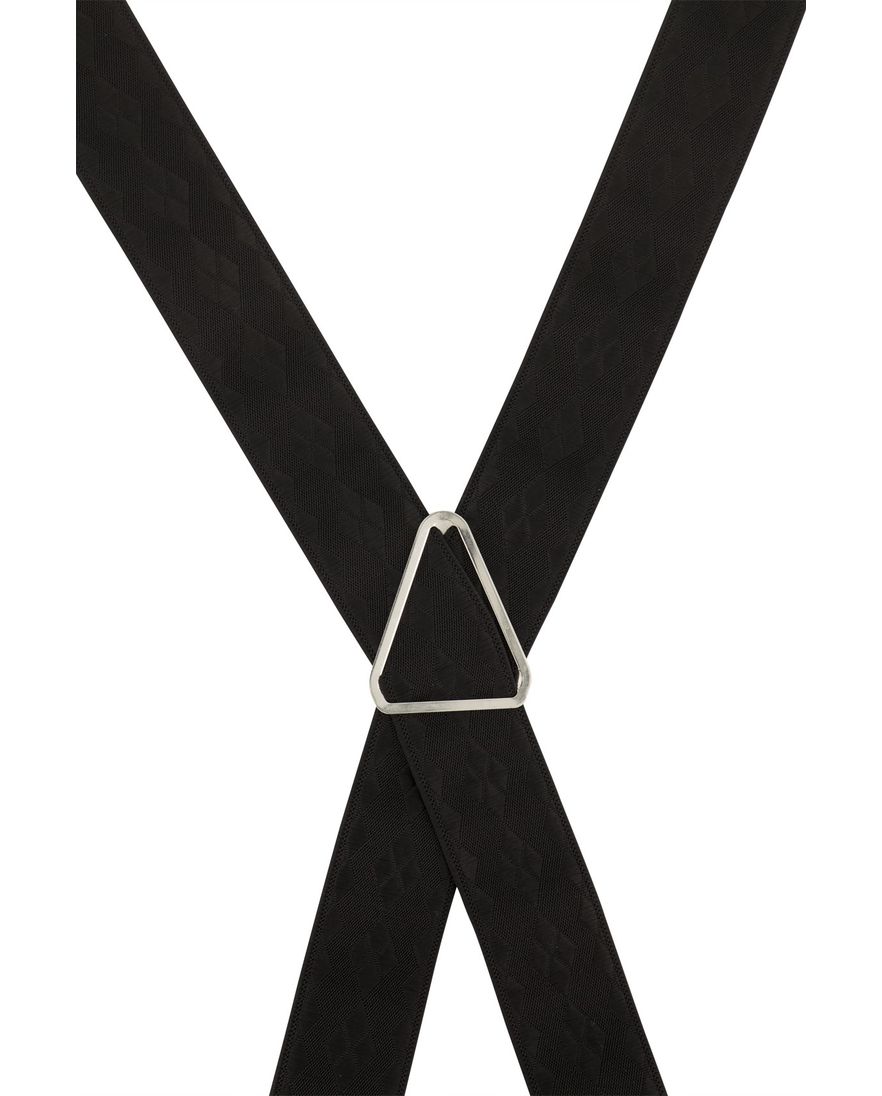 Zwarte Lindenmann bretels effen