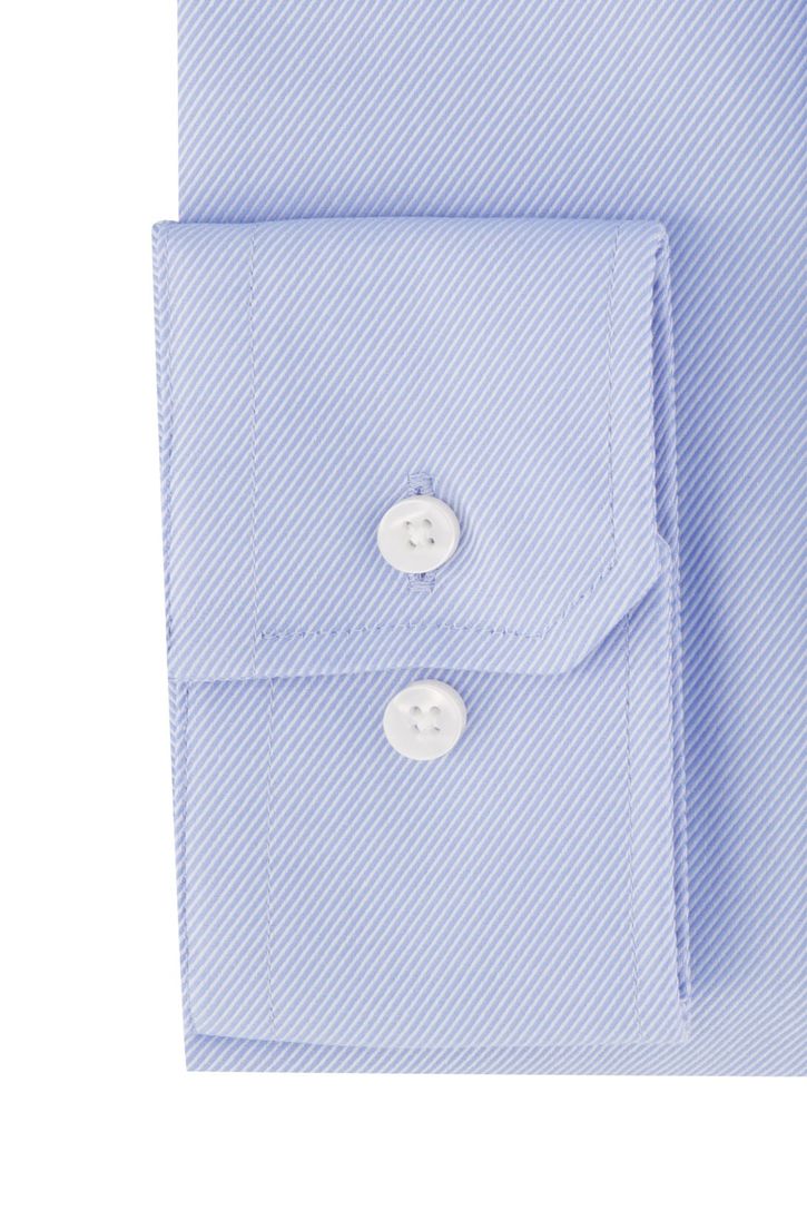 Overhemd Seidensticker lichtblauw borstzak