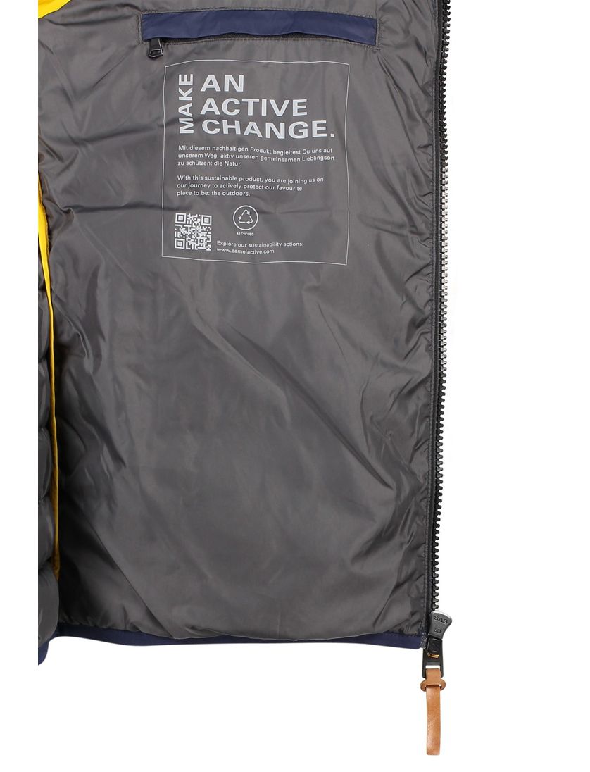 Camel Active jas donkerblauw gewatteerd