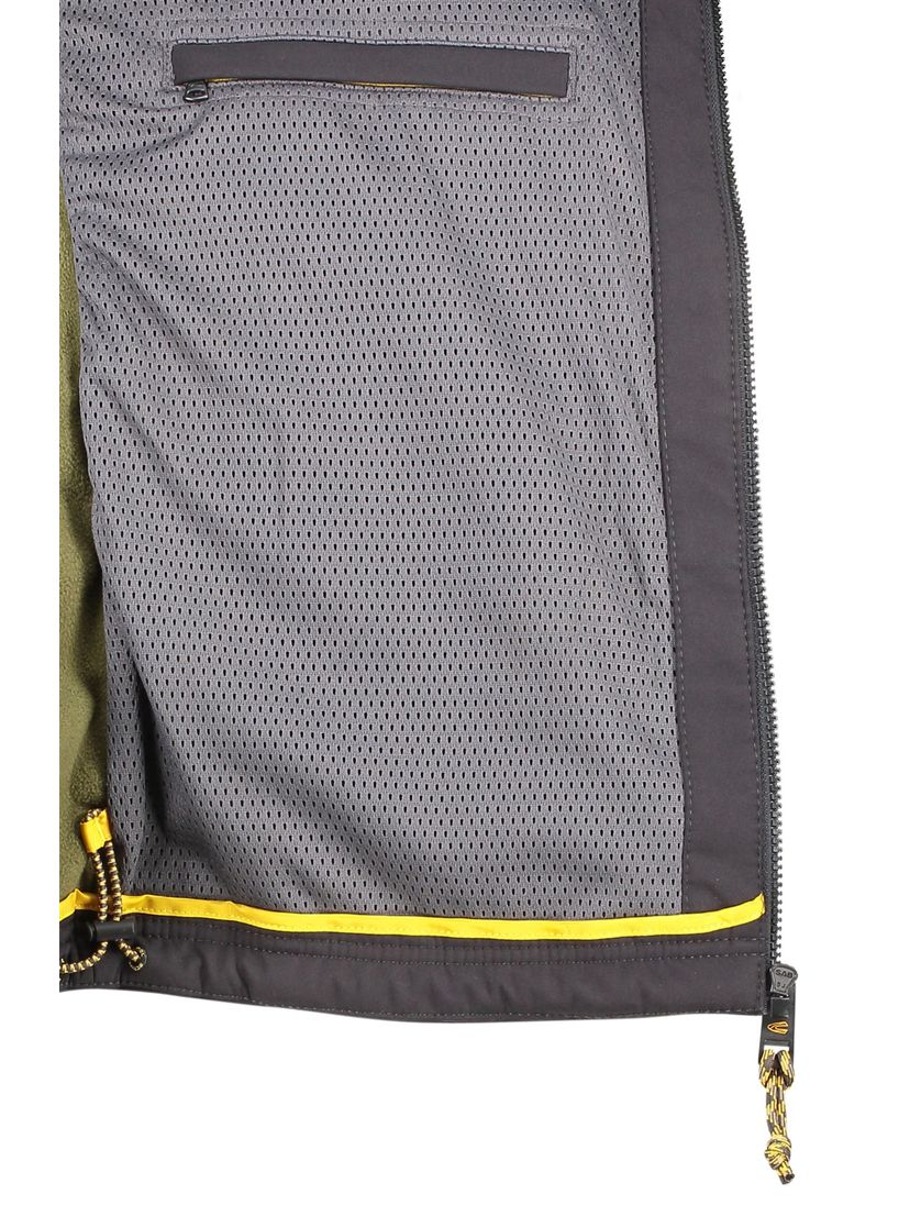 Camel Active softshell jas zwart capuchon afneembaar