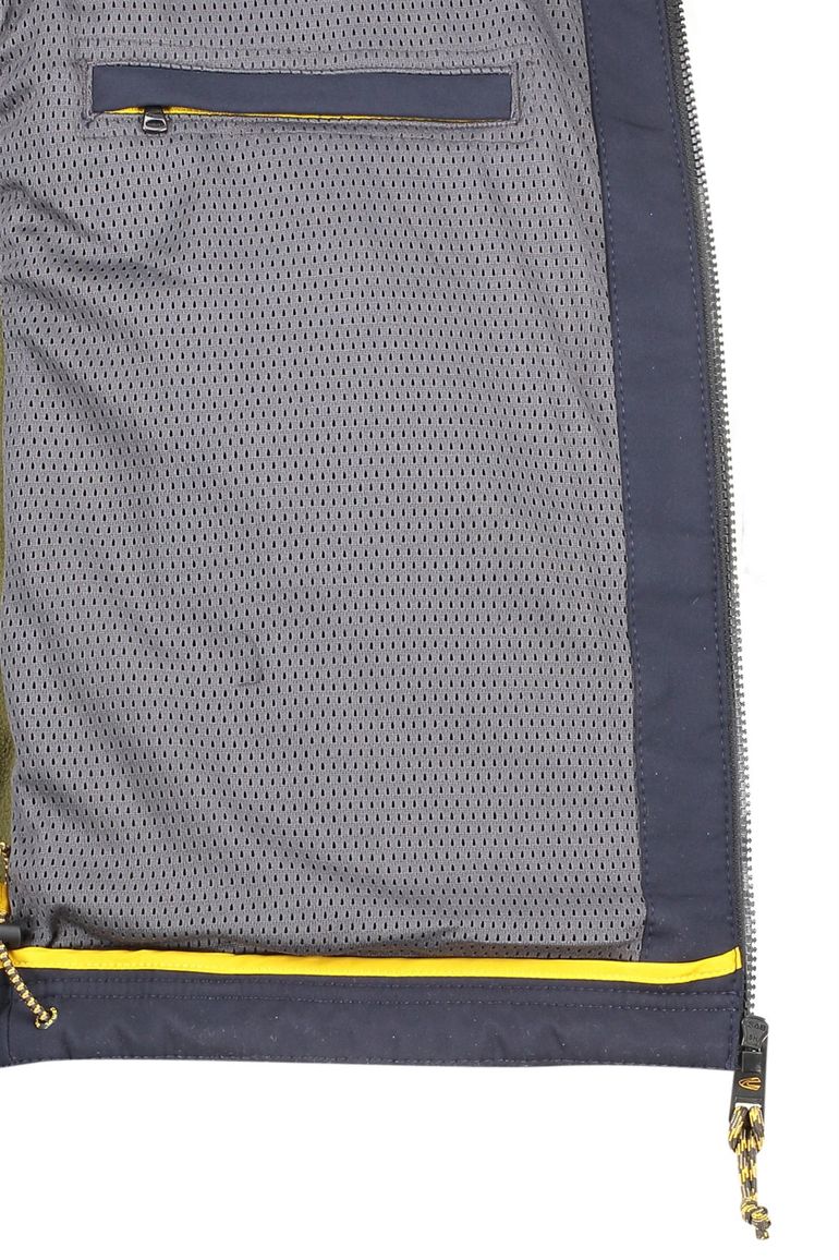 Camel Active jas donkerblauw borstzak kort model capuchon afneembaar