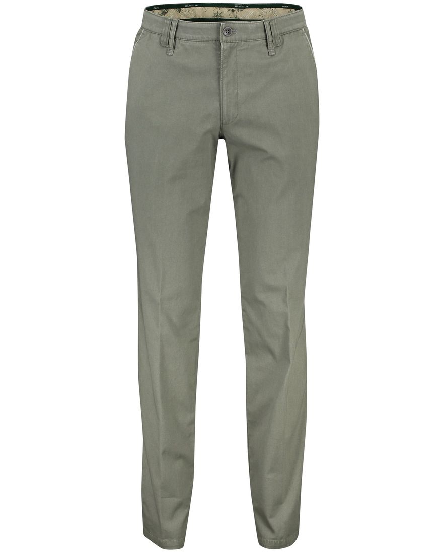 Meran chino M.E.N.S. olijfggroen met stretch modern fit
