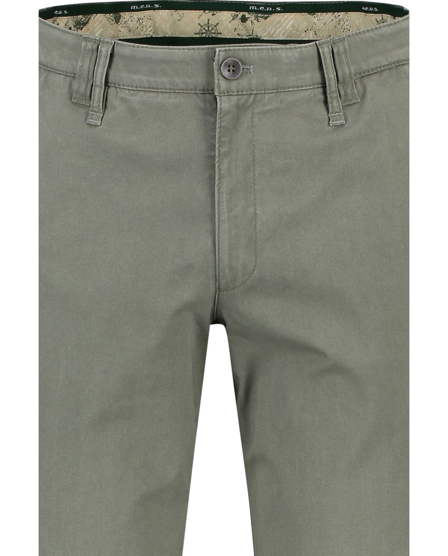 Meran chino M.E.N.S. olijfggroen met stretch modern fit