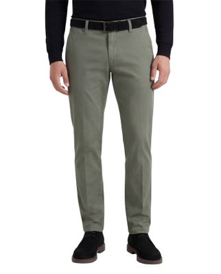 M.E.N.S. Meran chino M.E.N.S. olijfggroen met stretch modern fit