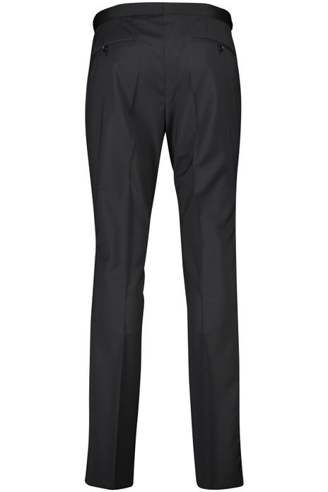 Digel smoking pantalon zwart effen wol