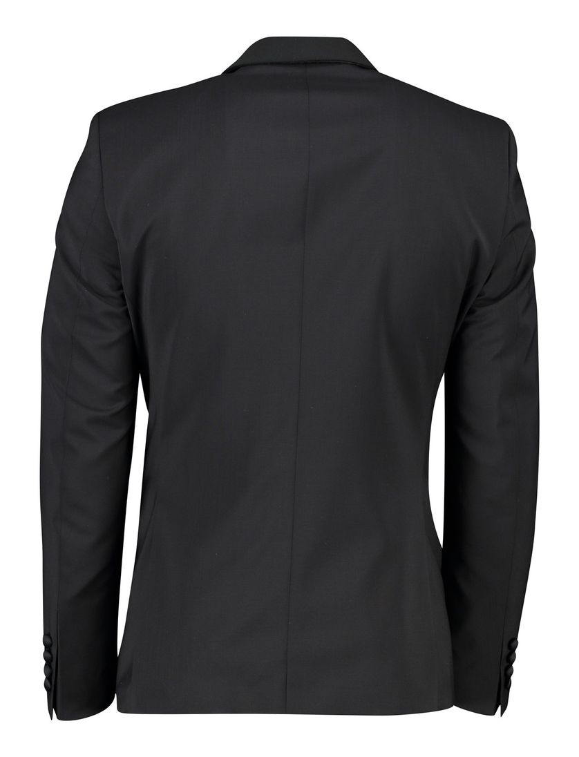 Digel colbert smoking zwart effen wol normale fit Juan