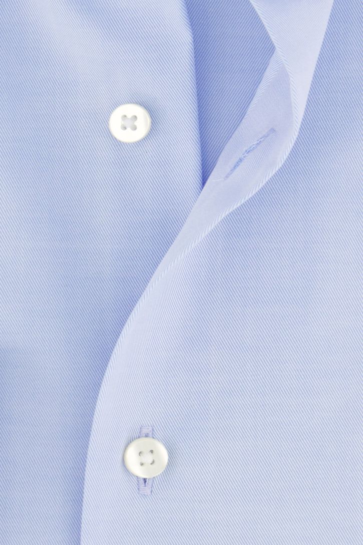 Eterna overhemd mouwlengte 7 Modern Fit normale fit lichtblauw effen 100% katoen