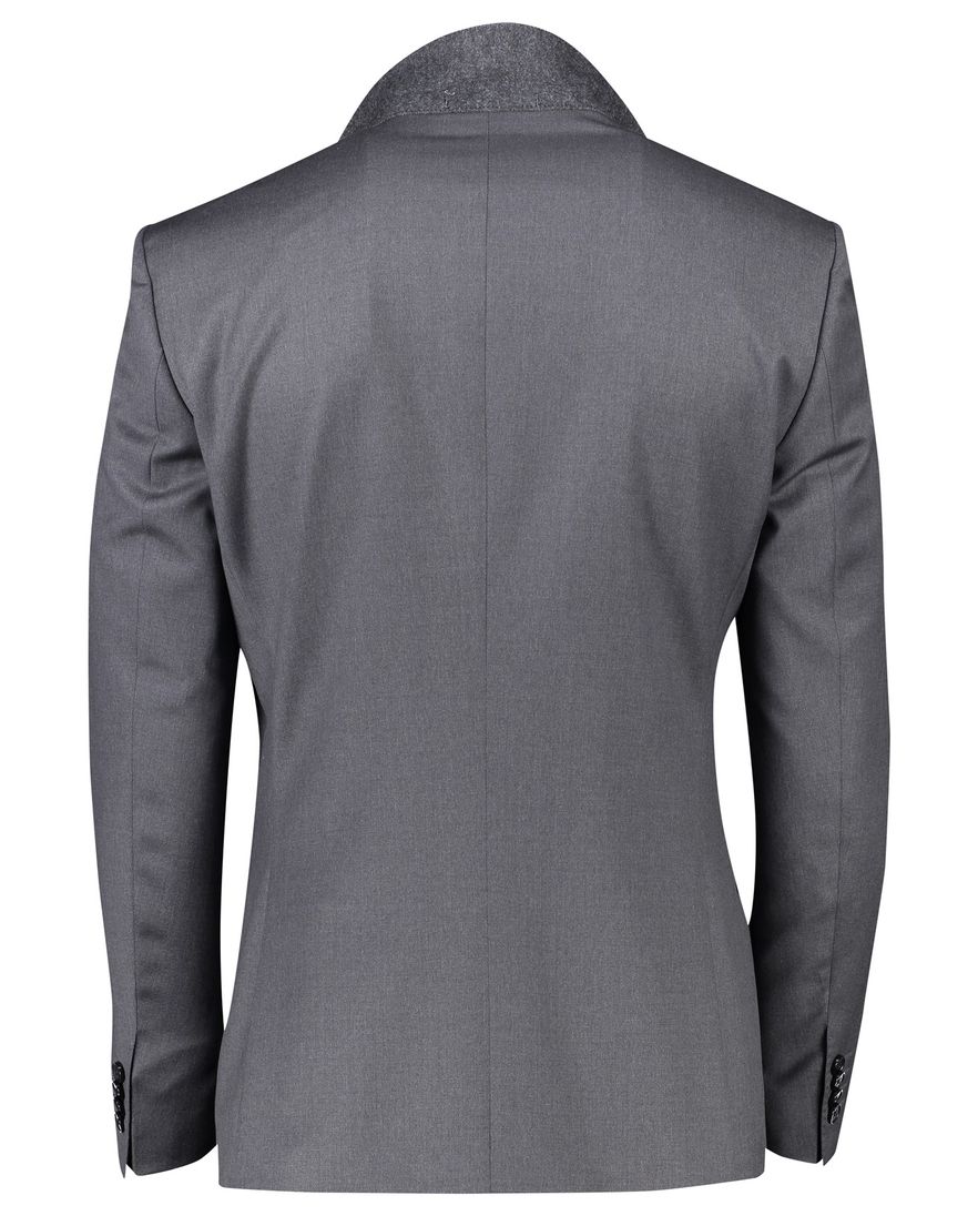 Hugo Boss colbert mix & match grijs effen wol slim fit H-Huge-B1