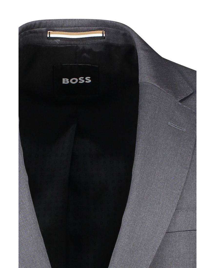 Hugo Boss colbert mix & match grijs effen wol slim fit H-Huge-B1