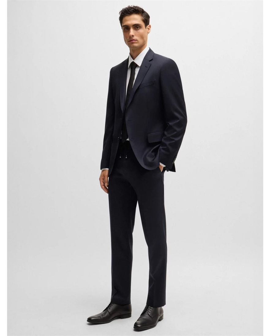 Boss H-Huge colbert mix & match donkerblauw effen wol slim fit