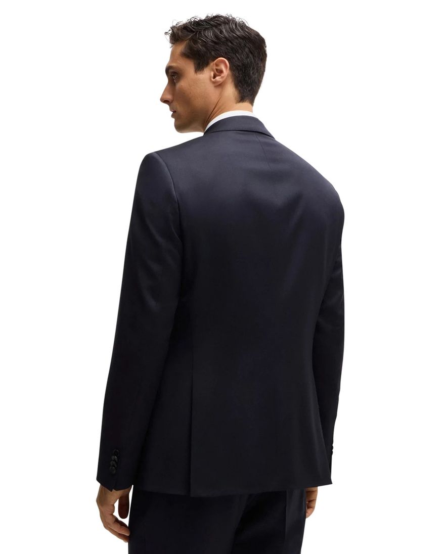 Boss H-Huge colbert mix & match donkerblauw effen wol slim fit