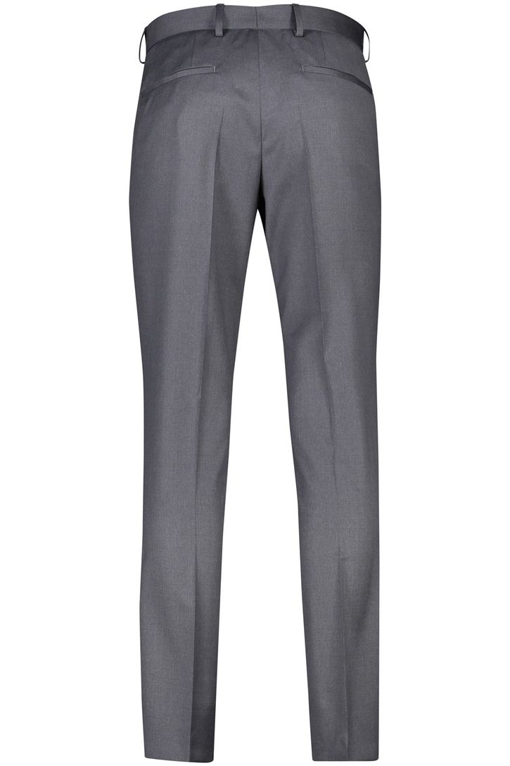 Hugo Boss pantalon mix en match grijs effen wol slim fit Genius