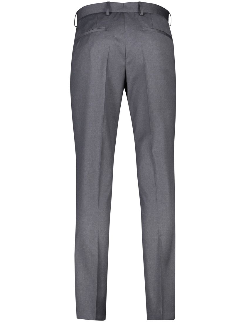 Hugo Boss pantalon mix en match grijs effen wol slim fit Genius