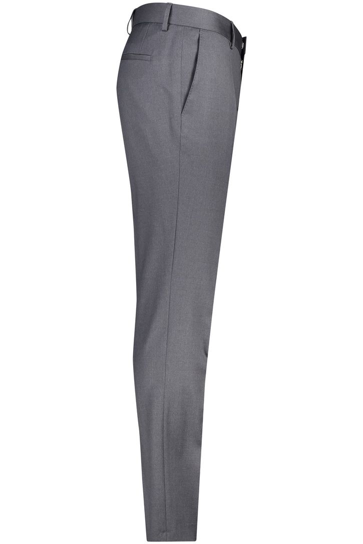 Hugo Boss pantalon mix en match grijs effen wol slim fit Genius