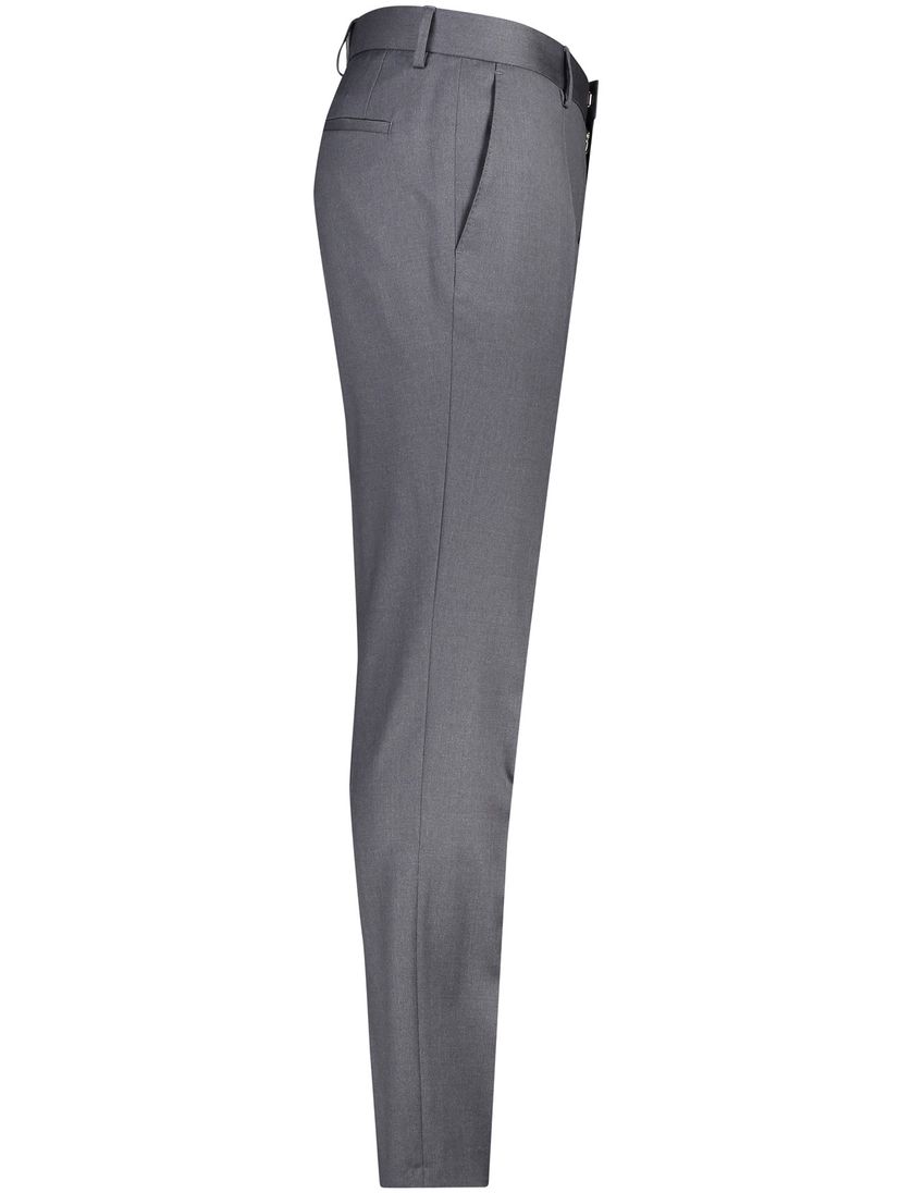 Hugo Boss pantalon mix en match grijs effen wol slim fit Genius