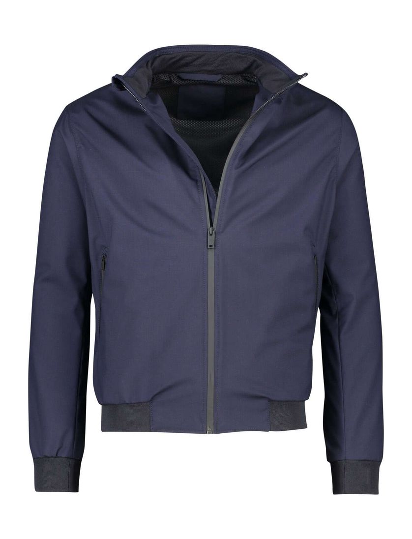 Portofino zomerjas wol donkerblauw normale fit