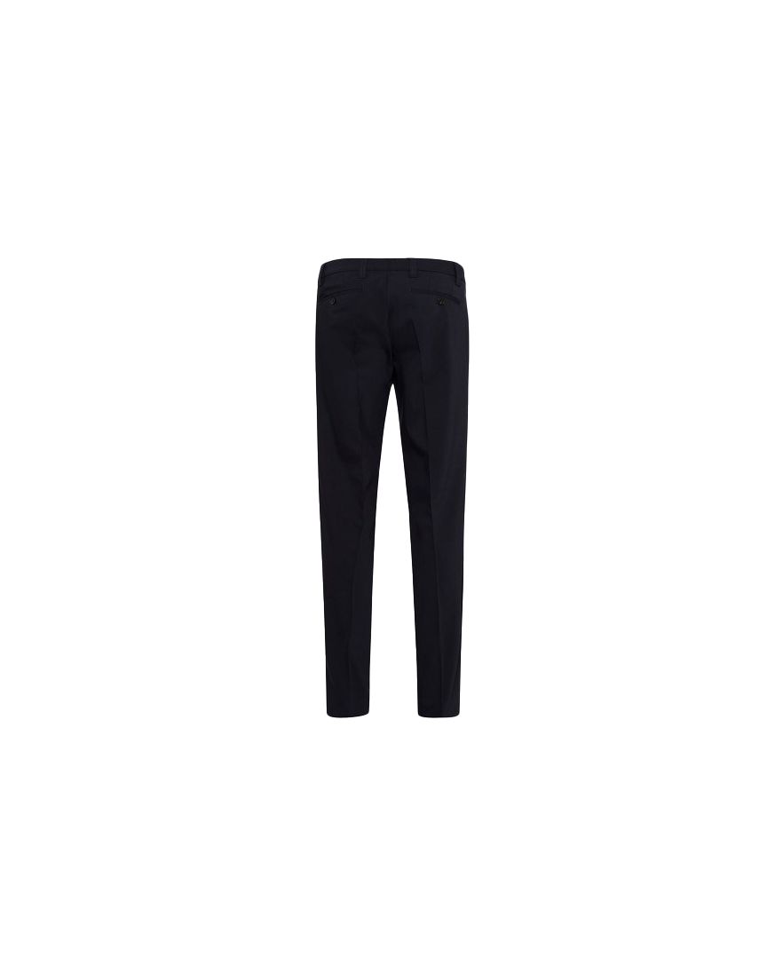 Eurex pantalon Jan donkerblauw effen wol