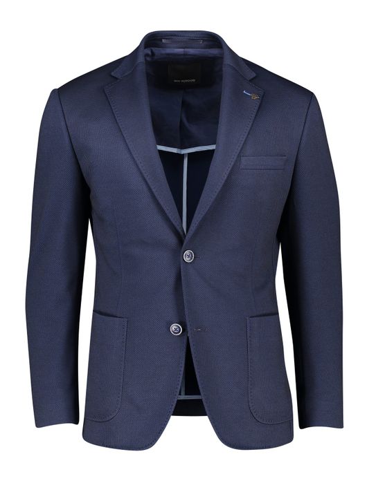 colbert Roy Robson normale fit donkerblauw geruit