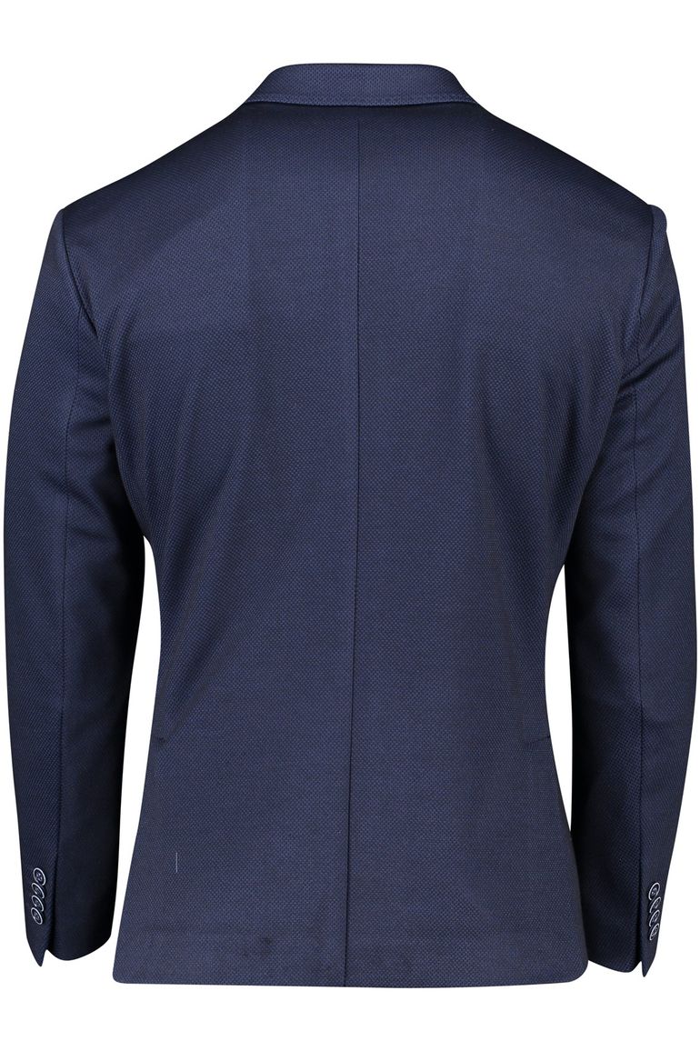 Roy Robson colbert donkerblauw geruit normale fit