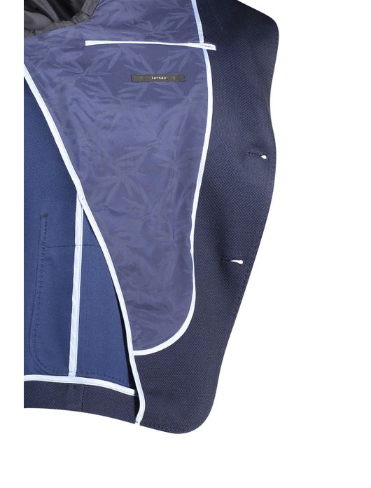 colbert Roy Robson normale fit donkerblauw geruit