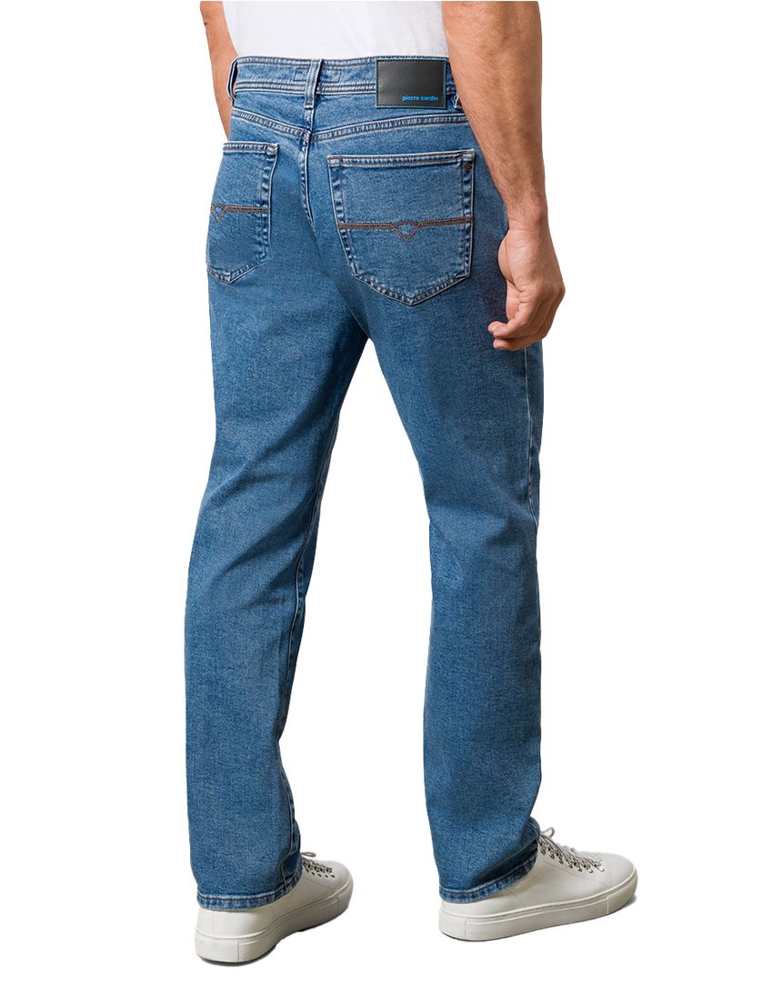 Pierre Cardin 5-pocket Comfort Fit model Dijon blauw