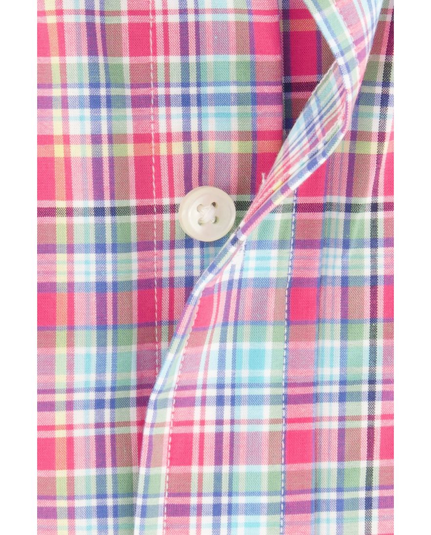 Polo Ralph Lauren casual overhemd normale fit roze geruit katoen