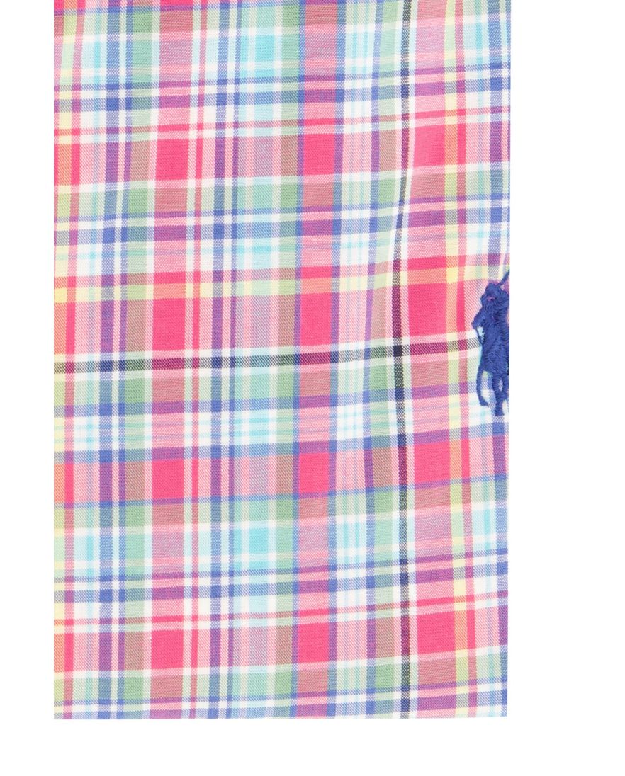Polo Ralph Lauren casual overhemd normale fit roze geruit katoen