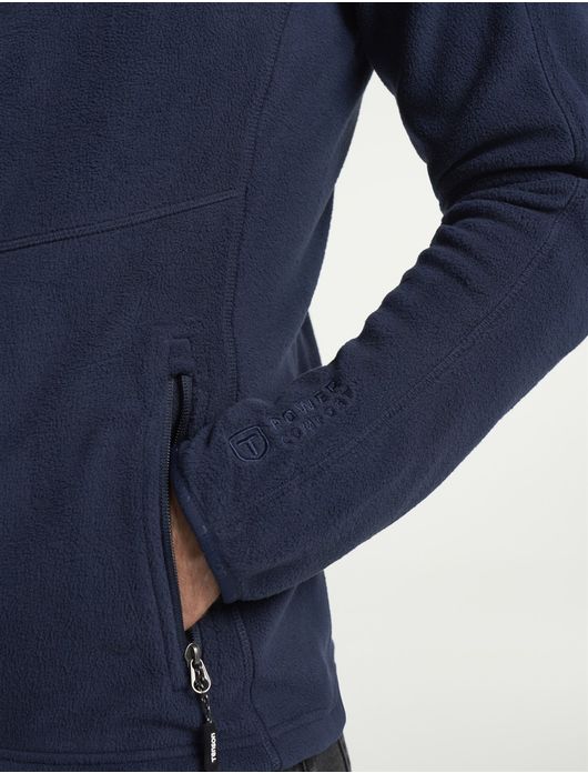 Tenson fleece vest donkerblauw gemeleerd