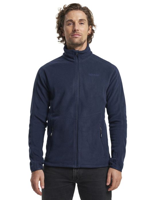 Tenson fleece vest donkerblauw gemeleerd