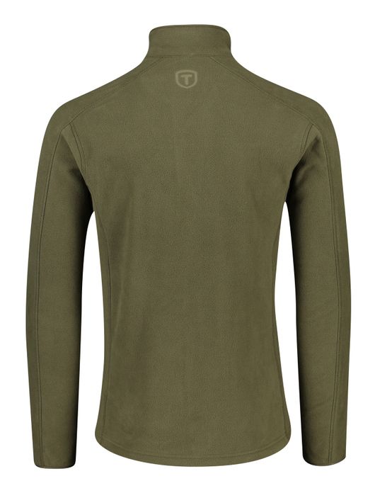 Tenson vest olijfgroen fleece gemeleerd