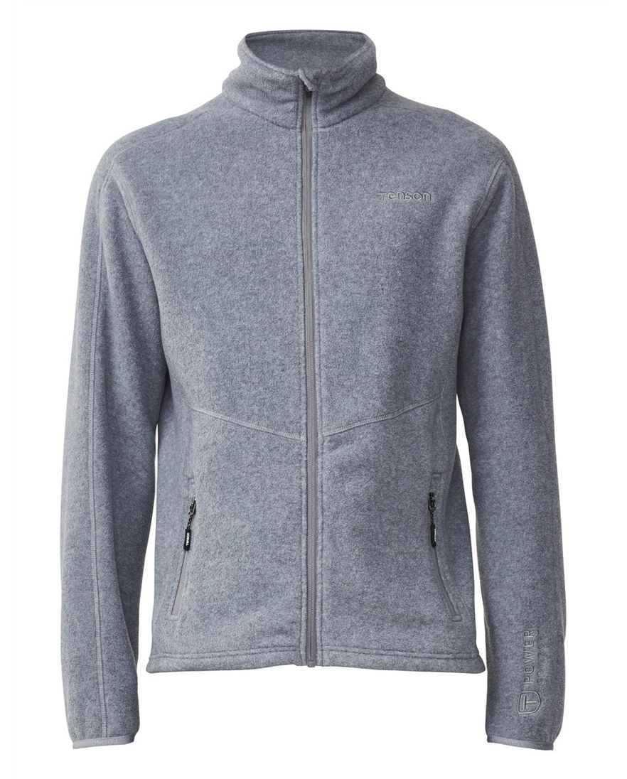 Tenson vest grijs gemeleerd fleece