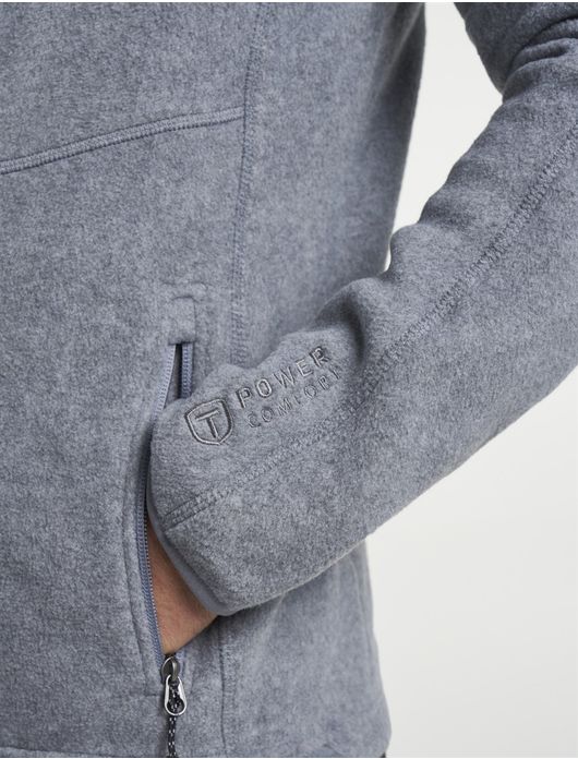 Tenson fleece vest grijs gemeleerd