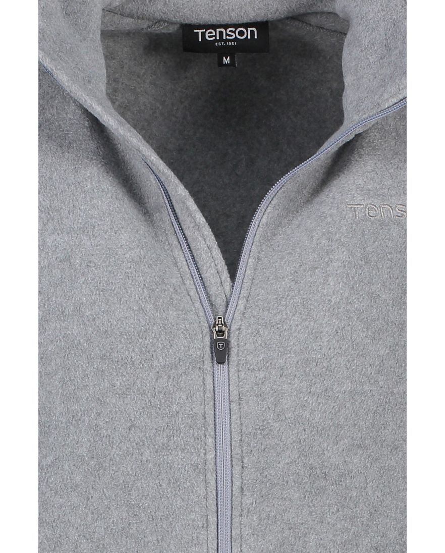 Tenson vest grijs gemeleerd fleece