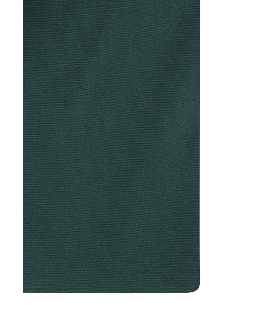 Ledub business overhemd Modern Fit donkergroen uni katoen-stretch