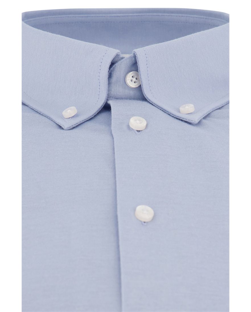 Ledub overhemd mouwlengte 7 normale fit lichtblauw