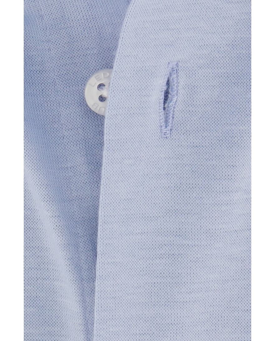 Ledub overhemd mouwlengte 7 normale fit lichtblauw